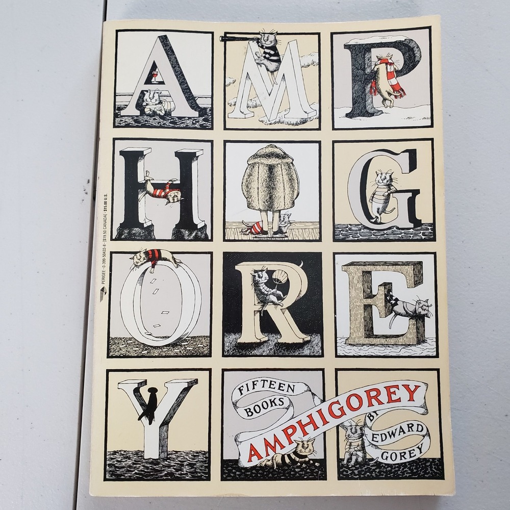 Amphigorey Edward Gorey Paperback 15 Books Gashlycrumb Tinies 1981 Perigee